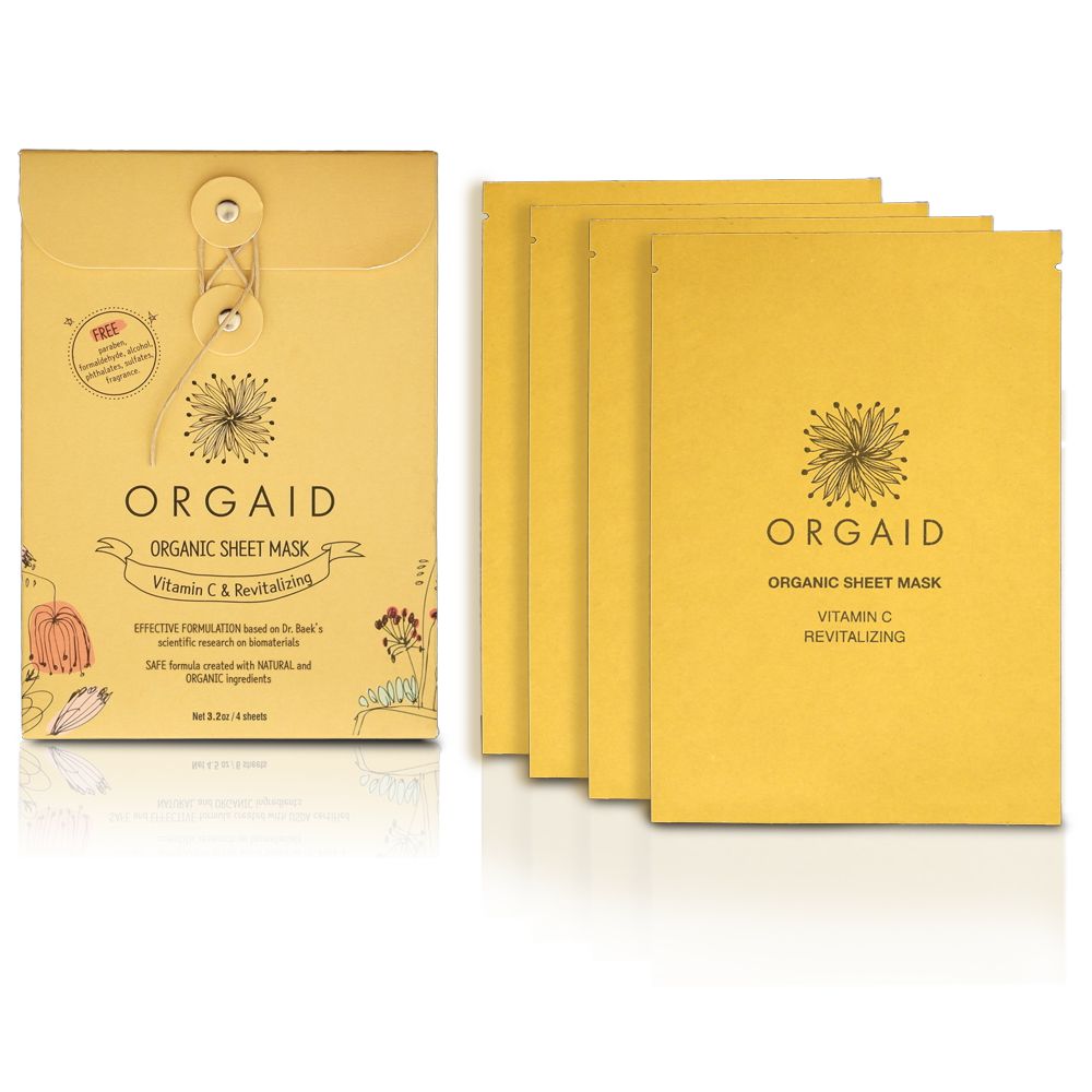 Organic Sheet Masks - Revitalizing/Moisturizing/Vitamin C