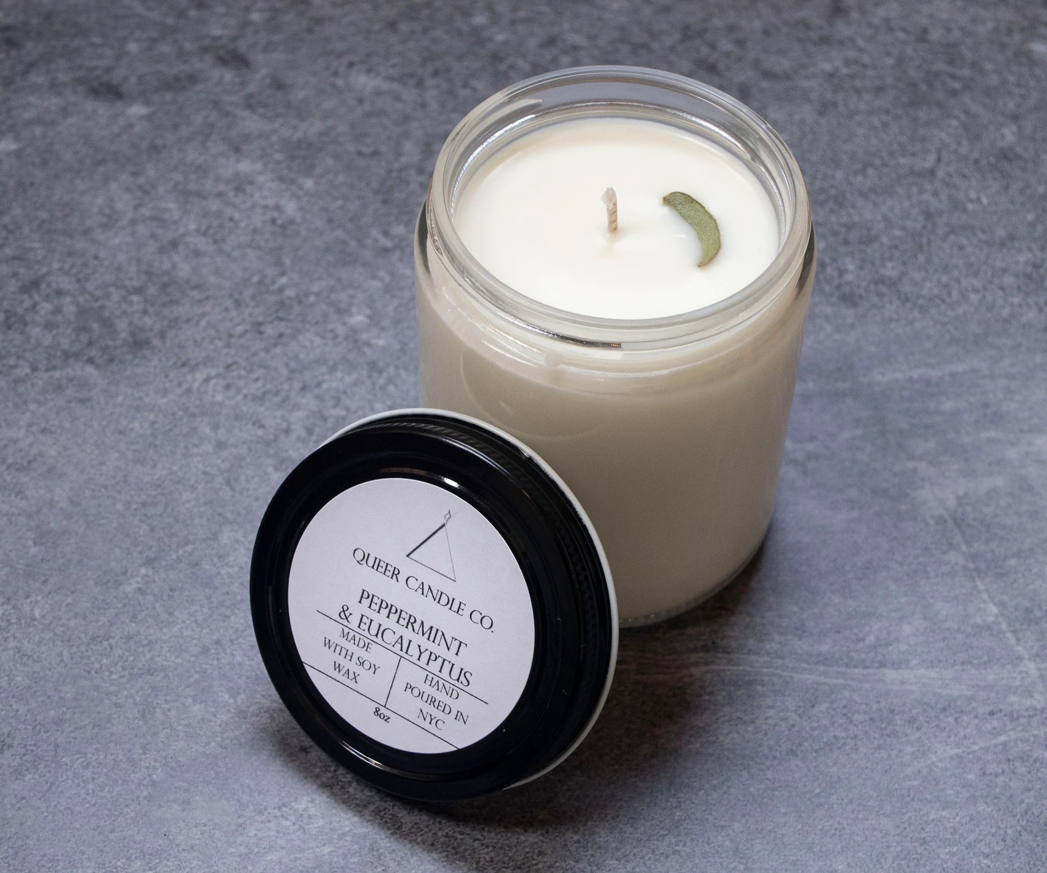 Peppermint & Eucalyptus Scented | Soy Candle