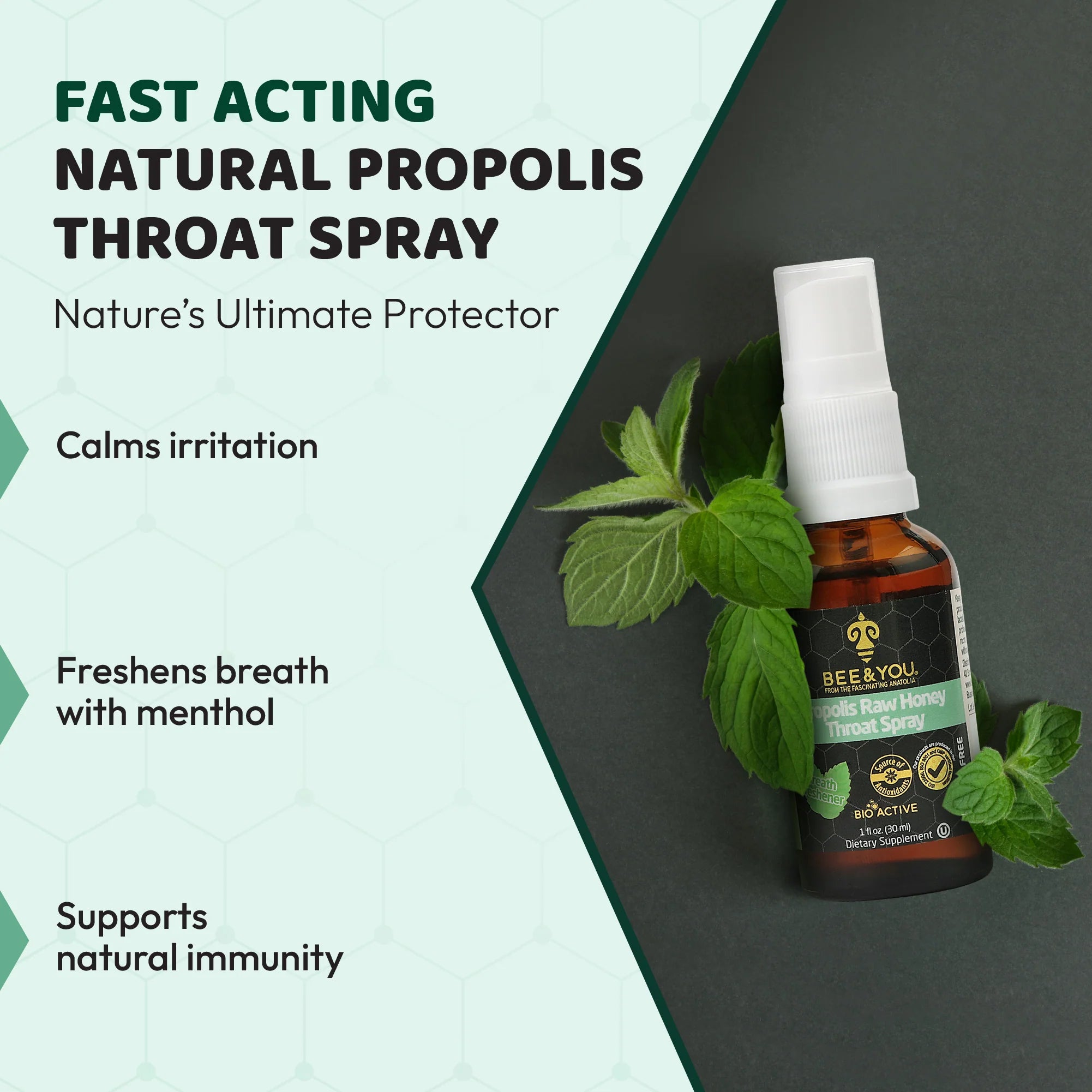 Propolis + Raw Honey | Throat Spray