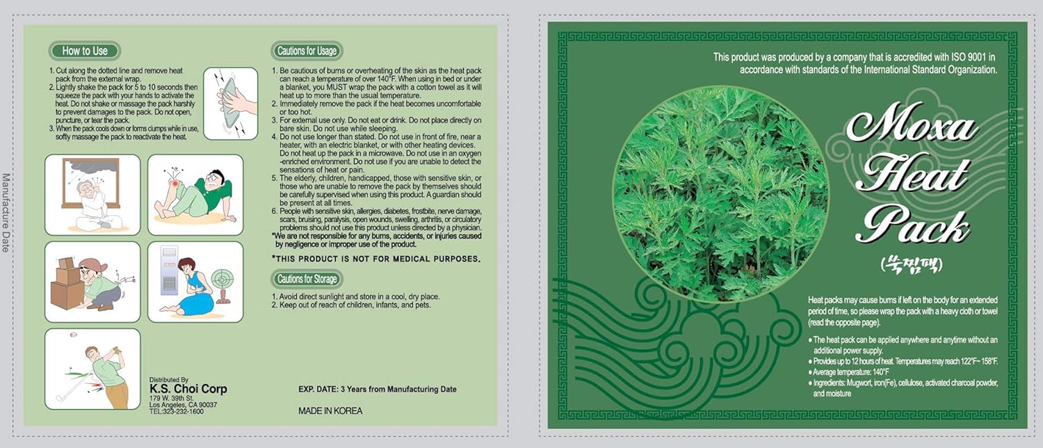 Natural Moxa Heat Pack | Stays Warm 12+ Hours