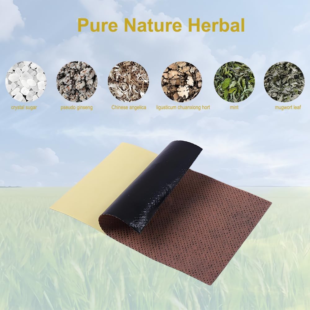 Natural Moxibustion Patches | Chinese Traditional Paste | Pack of 10