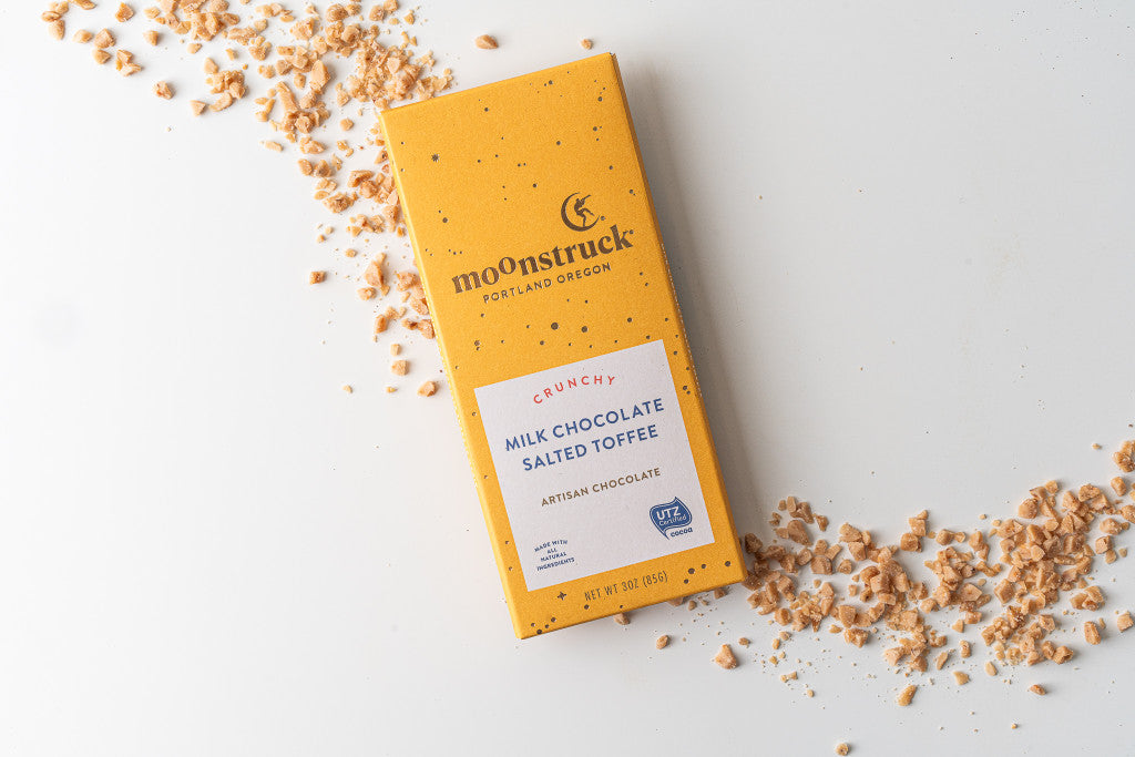 Salted Toffee Chocolate Bar   | Moonstruck Chocolate Bar