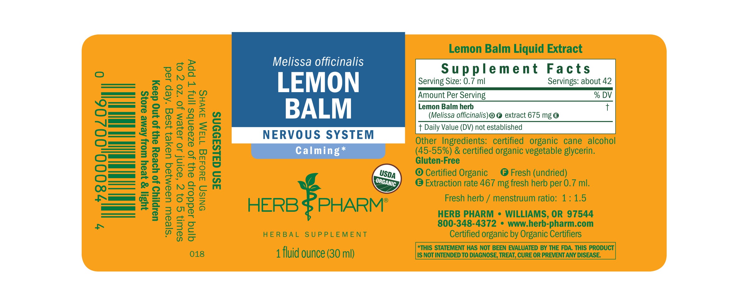 Herb Pharm - Lemon Balm
